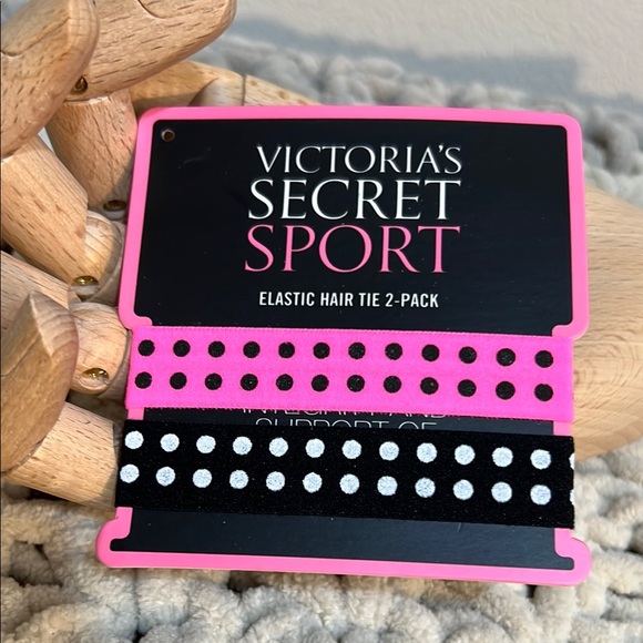 Victoria's Secret Accessories - Victoria's Secret Sport Polka Dot Hair Ties
